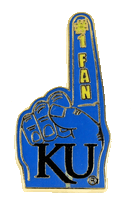 Kansas #1 Fan Pin