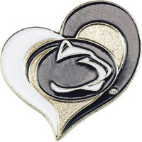 Penn State Swirl Heart Pin