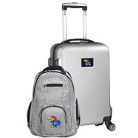 Kansas Jayhawks Deluxe 2-Piece Backpack and Carry-on Set