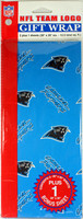 Carolina Panthers Gift Wrapping Paper - 3 Sheets 30" x 20"