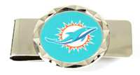 Miami Dolphins Diamond Cut Money Clip