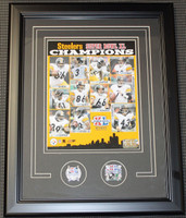 Pittsburgh Steelers Super Bowl XL Champions Framed Pin / Photo