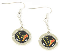 Houston Texans Rhinestone Earrings