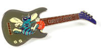 Charlotte Hornets Retro Guitar Pin