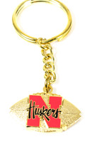 Nebraska 3-D Football Key Chain