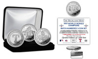 Texas Rangers 2023 World Series Champions Three-Piece Silver Coin Set - Limited 1,000