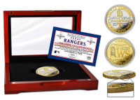 Texas Rangers 2023 World Series Champions 2-Tone Gold & Silver Plated Coin - Limited 2,023