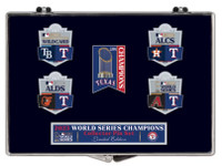 Texas Rangers 2023 World Series Champs 5 Pin Set - Limited Edition 