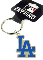 Los Angeles Dodgers Silver Metal Key Chain