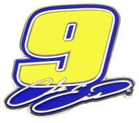 Chase Elliott #9 Signature Pin - Yellow