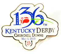 2010 Kentucky Derby 136 Logo Pin