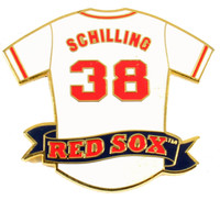 Curt Schilling Boston Red Sox Jersey Pin