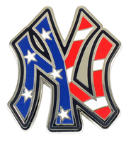 New York Yankees Patriotic "NY" Logo Pin