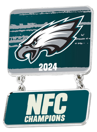 Philadelphia Eagles Super Bowl LIX 2024 NFC Champions Dangler Pin