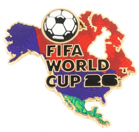 2026 FIFA World Cup North America Pin w/ 3-D Soccer Ball