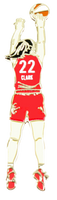 Caitlan Clark Indiana Fever #22 Jumpshot Pin - Red