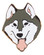 Siberian Husky Lapel Pin