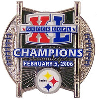 Super Bowl XL (40) Pittsburgh Steelers Champions Ball Design