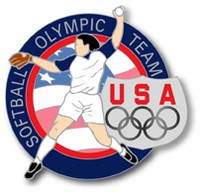 USA Olympic Team Athletes Softball Pin