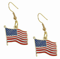 American Flag Earrings