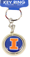 Illinois Spinning Key Chain