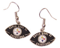 Super Bowl XL (40) Pittsburgh Steelers Champion Earrings