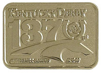 137th Kentucky Derby Two Tone Gold Logo Pin