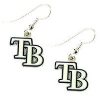 Tampa Bay Rays Dangle TB Logo Earrings