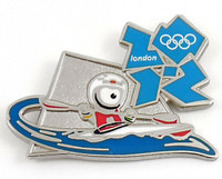 London 2012 Olympics Wenlock Canoe Slalom Pin