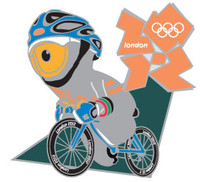 London 2012 Olympics Wenlock Road Cycling Pin