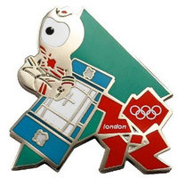 London 2012 Olympics Wenlock Trampoline Pin