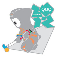 London 2012 Olympics Wenlock Field Hockey Pin