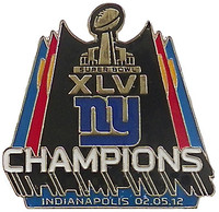 New York Giants Super Bowl XLVI Champions Pin - PSG