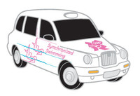 London 2012 Olympics Synchronized Swimming Taxi Pin