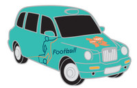 London 2012 Olympics Soccer Taxi Pin