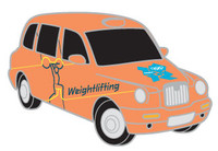 London 2012 Olympics Weightlifting Taxi Pin