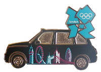 London 2012 Olympics Skyline Taxi Pin