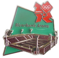 London 2012 Olympics Riverbank Arena Pin