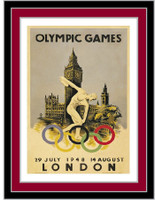 London 1948 Olympics Poster Pin