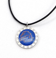 Boise Crystal Circle Necklace