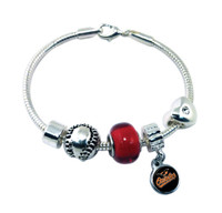 Baltimore Orioles Baseball Bead Bracelet (Nm)