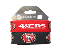 San Francisco 49Ers Wide Wristbands (2 Pack)