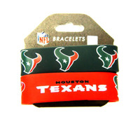 Houston Texans Wide Wristbands (2 Pack)