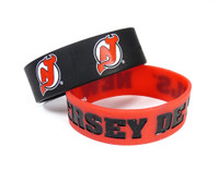 New Jersey Devils Wide Wristbands (2 Pack)