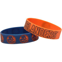 New York Islanders Wide Wristbands (2 Pack)