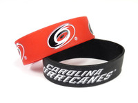 Carolina Hurricanes Wide Wristbands (2 Pack)