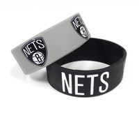 Brooklyn Nets Wide Wristbands (2 Pack)