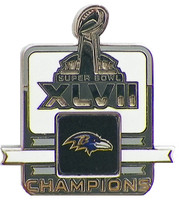 Baltimore Ravens Super Bowl XLVII (47) Champions Pin - 1