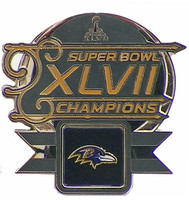 Baltimore Ravens Super Bowl XLVII (47) Champions Pin - 2