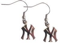 New York Yankees Silver or Gold "NY" Earrings